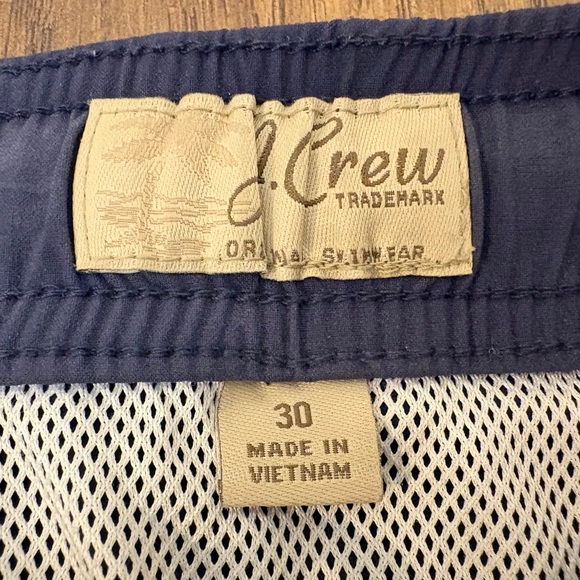 J. Crew Men’s Swim Short Size 30 Blue - Picture 3 of 4